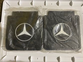 Mercedes Benz Mud Flaps Old School Emblem 10”x9” New Splash Guards