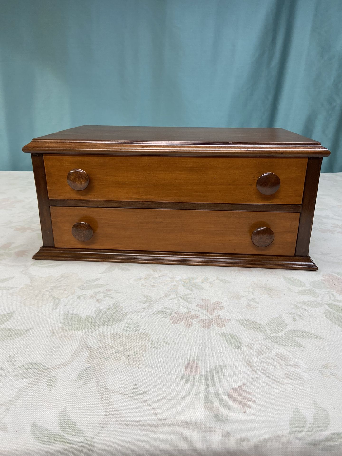 2 Drawer Victorian Antique Spool /Apothecary Cabinet