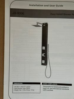 Shower Panel 