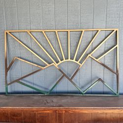 Custom Sunset Over Mountains 