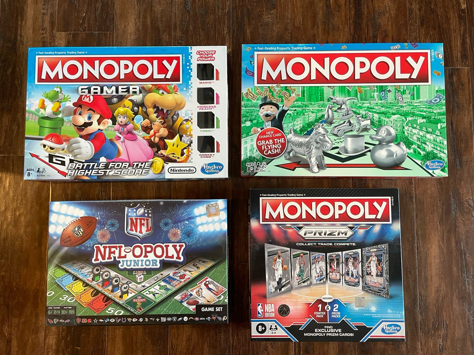 Lot of Monopoly (NBA, NFL) Board Games