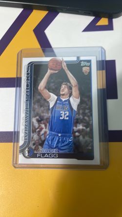Cooper Flagg Topps RC Dallas Mavericks Basketball Card
