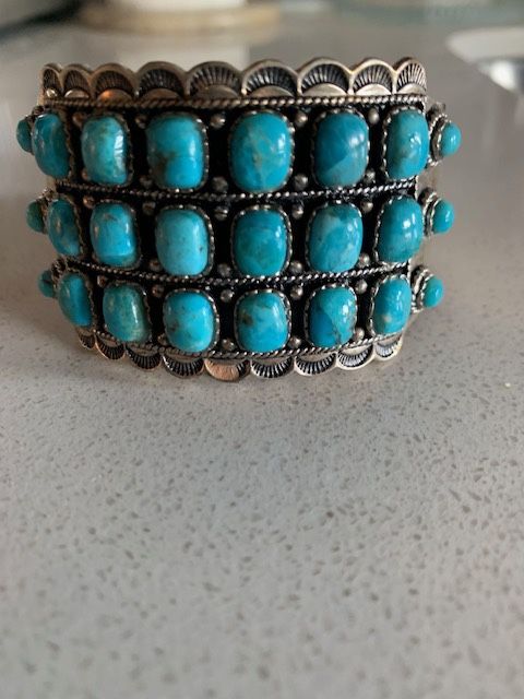 turquoise & sterling cuff