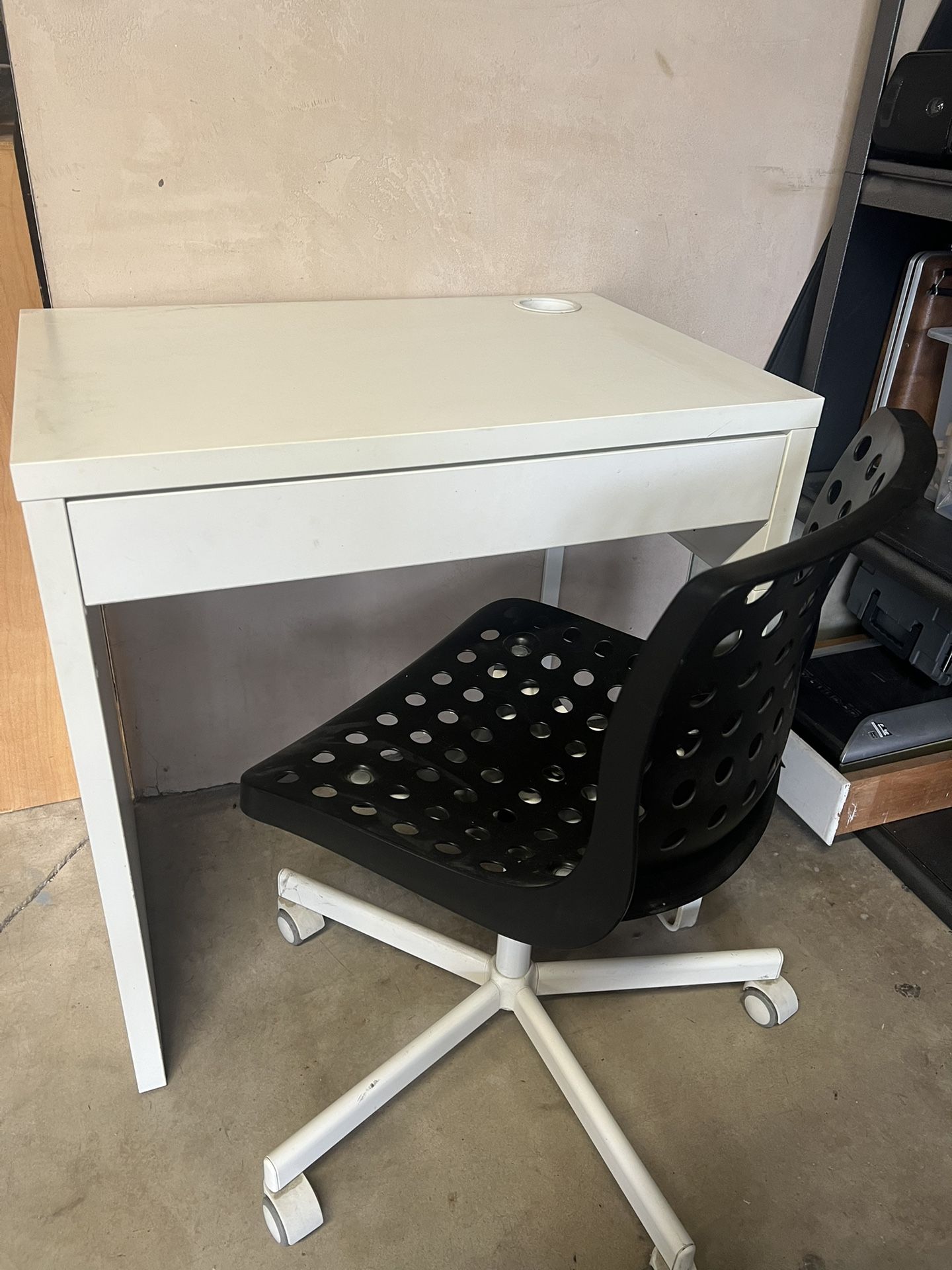ikea micke desk & chair