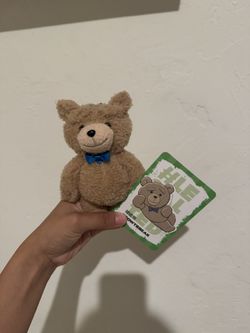 Pop Mart Ted2 Teddy Bear Action Plush Pendant Bow Tie Bear