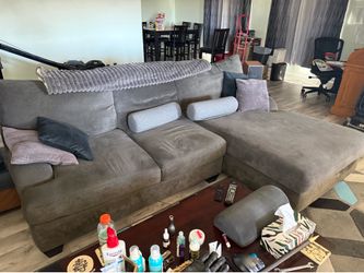 Living Spaces couch and chase