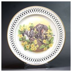 Bing & Grondahl Porcelain B&G Lattice Plates