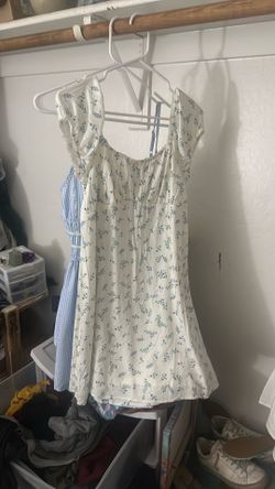 White Floral Mini Dress