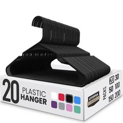 Black Plastic Hangers 