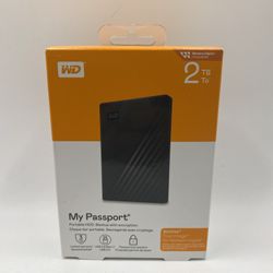 WD 2TB My Passport Portable External Hard Drive (Black) WDBYVG0020BBK-WESN