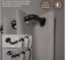 48”-84” Industrial Pipe Curtain Rod 