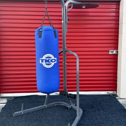 Box Punching Bag & Stand 2 Stations 