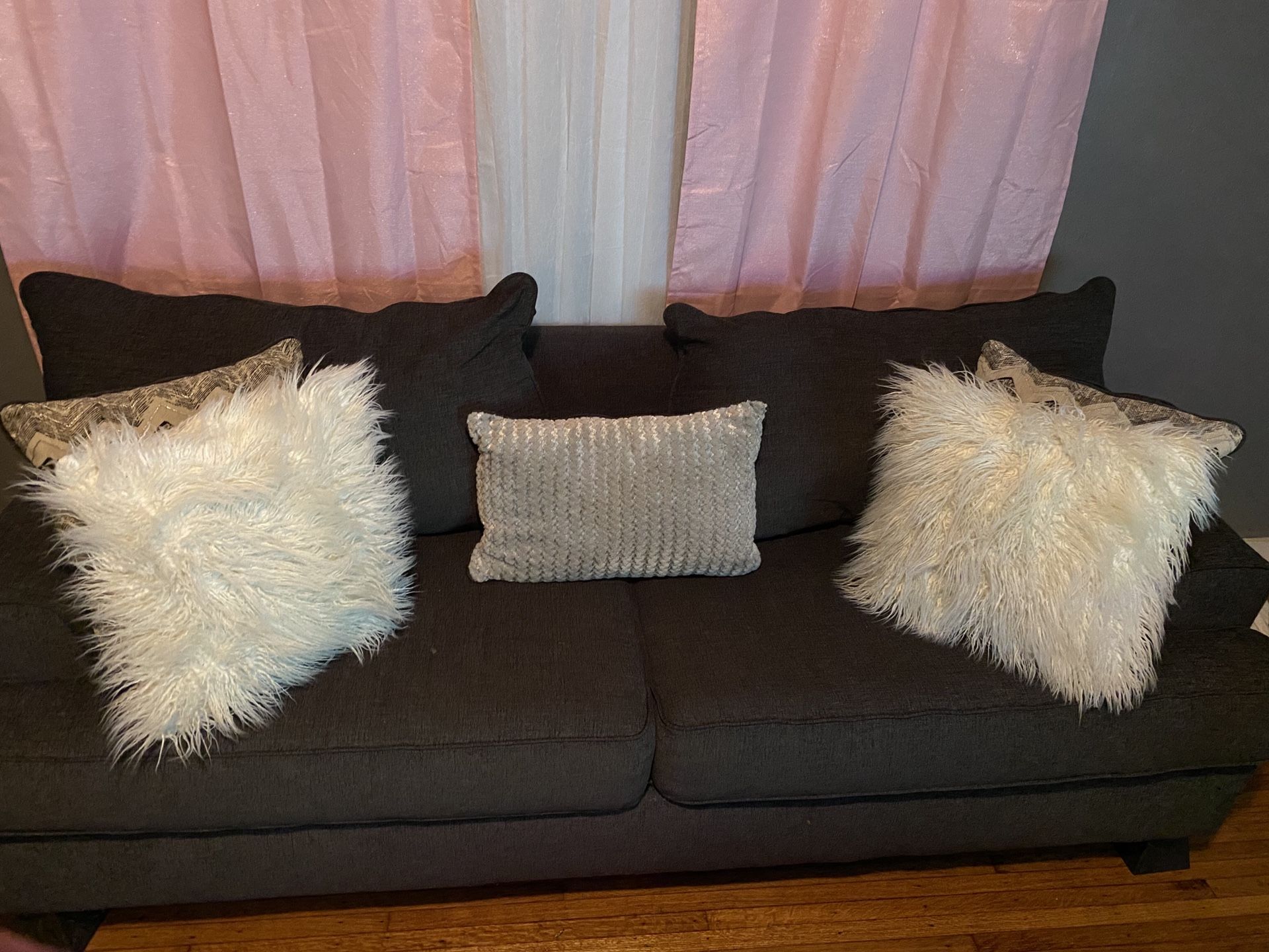 Two 3-seater couches