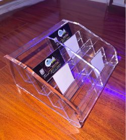 Clear Acrylic Business Card Holder with 8 Slots