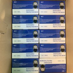 Black Face masks each Contains 50