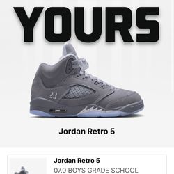 Wolf Grey Jordan Retro 5