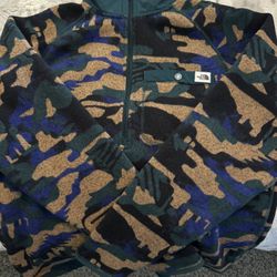 Mens The North Face Leo Gordon Lyon 2 1/2 Zip Jacket Black Fleece Sweater Used