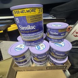Similac pro total comfort 7oz cans and 1 29oz can sell or trade for Enfamil/Simialc 12oz cans