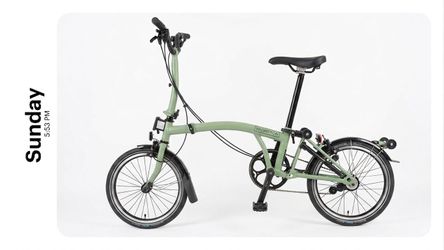 Brompton C Line Urban [2 gear Folding Bike in Matcha Green] Excellent Condition