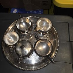 Vintage silver tea set