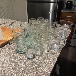 16-Piece Glassware Set - Mason Jars, Shot Glasses & More