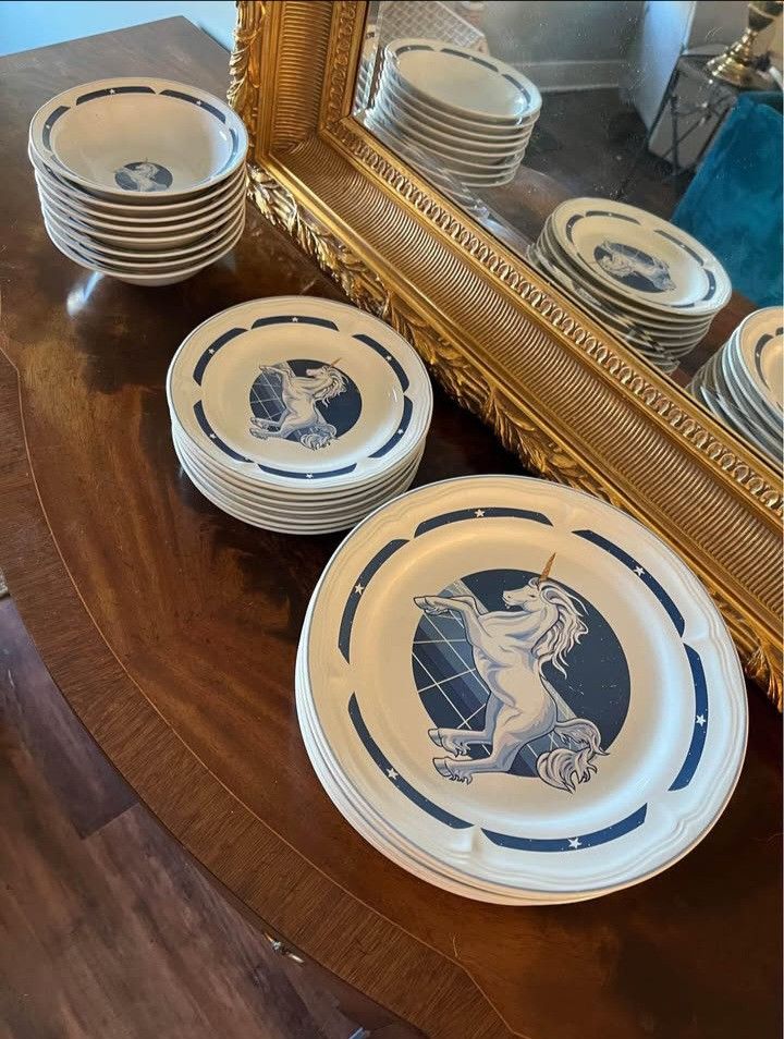 Corelle Butterfly Breakfast Plates, and Saucers.