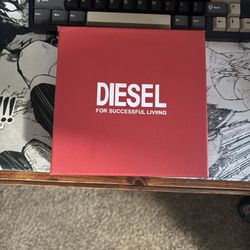 Diesel Oval D Logo B 1dr Belt- Leather belt with D Buckle 