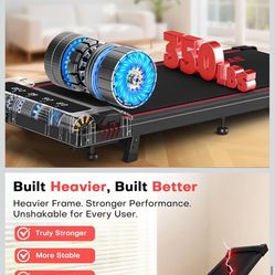 Walking Pad with 10% Incline Treadmills for Home, 4 in 1 6.2MPH Walking Pad Under Desk Treadmill with Full Screen LED Display, 2.75HP Brushless Drive,