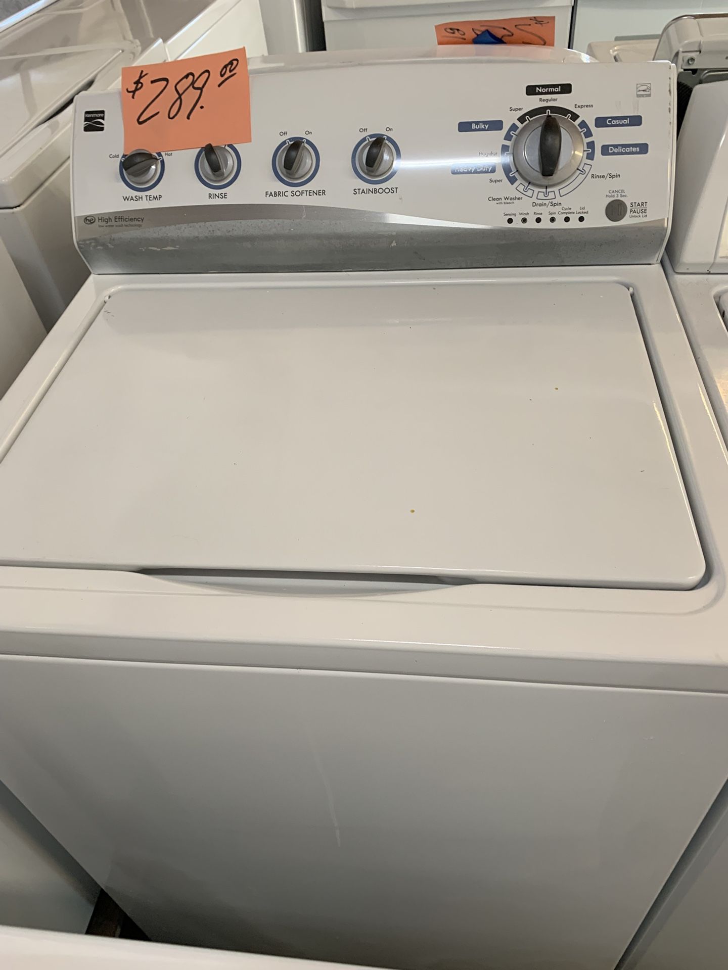 Kenmore Washer King Size Excellent . Warranty. Delivery Available. 2522 Market St . Ft Myers 33901