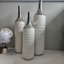 Global Views Two Toned Vase - Set of 3