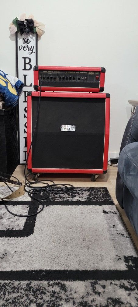 Guitar Research Amplifier Head And Cabinet