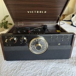 Victrola Empire 6-in-1 Wood Record Player