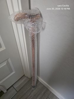 Brand New Wooden Walking Cane with Comfort Grip Handle (33")