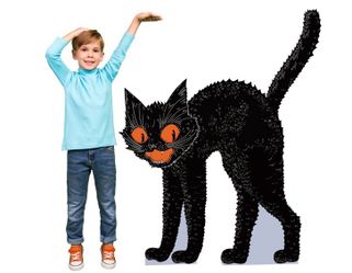 Halloween Black Cat Cardboard Cutout Stand Ups