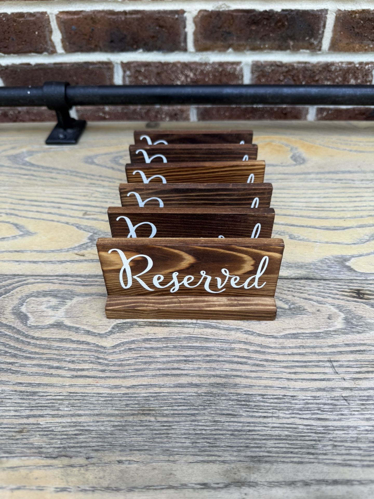 Small “Reserved” Signs