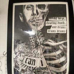 Poster of Travis Barker's book cover art for his memoir
