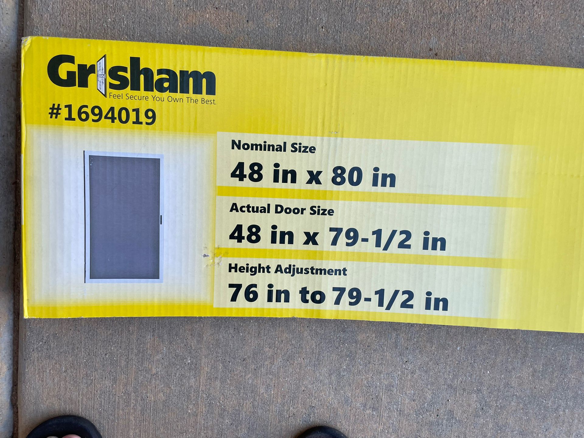 Grisham 48 x 80 Sliding Screen Door