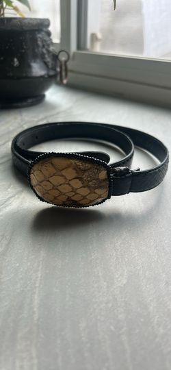 Womens Vintage Snake Skin Belt