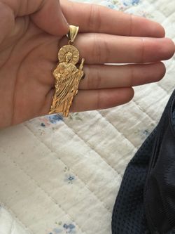 14k Saint Jude pendant