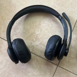 Wireless Headset with Mic for Work, Bluetooth V5.2 Headphones with AI Noise Cancelling Microphone,