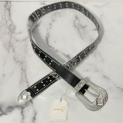 Woman’s Topacc Bling Belt-Black