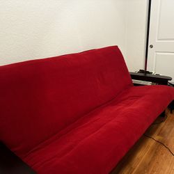 Red futon
