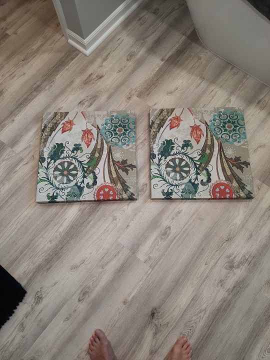 Fabric Over Frame Wall Grouping