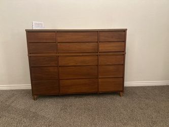 Vintage Distinctive Furniture by Stanley Walnut Dresser