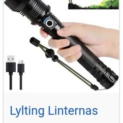 Big Rechargeable Aluminum Alloy Strong Light Flashlight 
