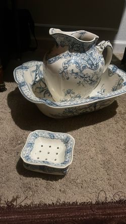Doulton Basin And Pitcher Set From England 
