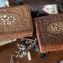 Hand Carved Boxes