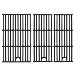 BBQration 17" Matte Cast Iron Grill Grate - 3-Pack