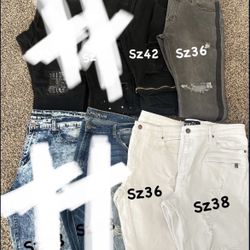 Men’s Jeans ( All Sizes Posted On Pic)$10 Each 