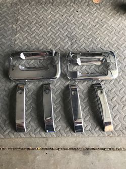 Chrome trim for door and tailgate for 2014 f 150